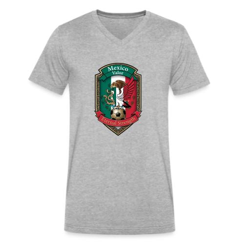 Mexico Eagle Valor T-Shirt, Pride Badge Gift - Men's V-Neck T-Shirt by Bella + Canvas