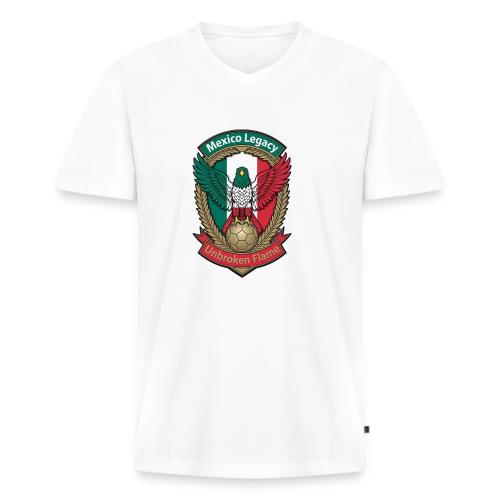 Mexico Eagle Legacy T-Shirt, Mexican Pride Gift - Men's Premium Organic V-Neck T-Shirt