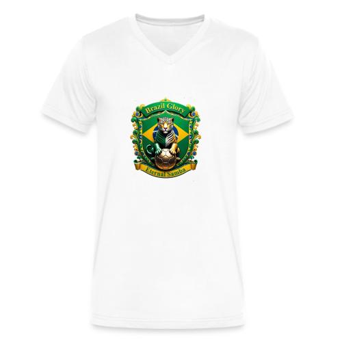 Brazil Jaguar Glory Tee, Brazilian Pride Gift - Men's V-Neck T-Shirt by Bella + Canvas