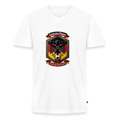 Germany Eagle Power T-Shirt, Flag Pride Gift - Men's Premium Organic V-Neck T-Shirt
