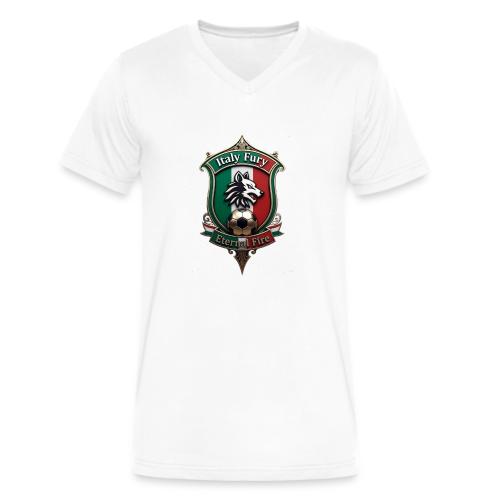 Italy heritage Wolf Fury Tee, Pride Badge Gift - Men's V-Neck T-Shirt by Bella + Canvas