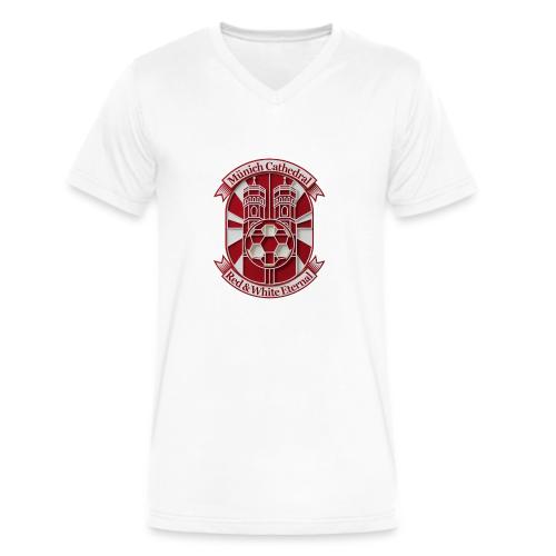 Munich Cathedral T Shirt, German Football Fan Gift - Men's V-Neck T-Shirt by Bella + Canvas