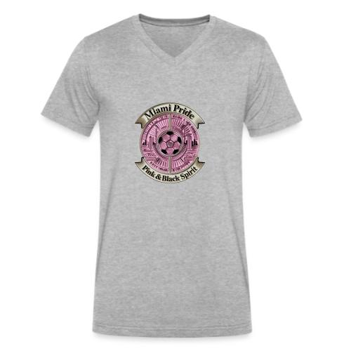Miami Pride T Shirt, Soccer City Pride Gift - Men's V-Neck T-Shirt by Bella + Canvas