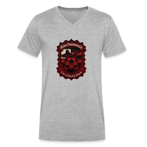 Flamengo Scarlet Summit T-Shirt, Football Gift - Men's V-Neck T-Shirt by Bella + Canvas