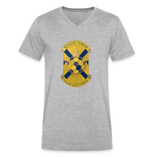 Riyadh Tower T Shirt, Football City Pride Gift - Men's V-Neck T-Shirt by Bella + Canvas