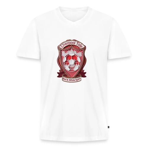 Liverpool Tide T Shirt, Soccer City Pride Gift - Men's Premium Organic V-Neck T-Shirt