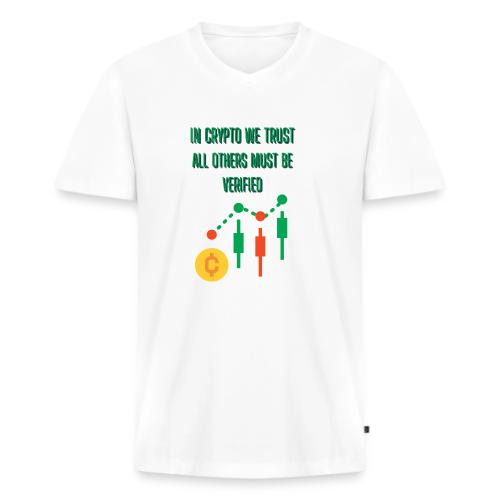 Sarcastic Bitcoin Investor T-shirt - Men's Premium Organic V-Neck T-Shirt