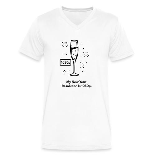My New Year Resolution Is 1080p T-Shirt - Men's V-Neck T-Shirt by Bella + Canvas