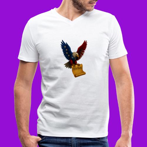 Bill of Rights Bald Eagle - Men's V-Neck T-Shirt by Bella + Canvas