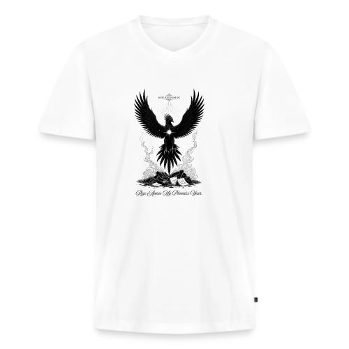 The Phoenix of Renewal T-Shirt - Men's Premium Organic V-Neck T-Shirt