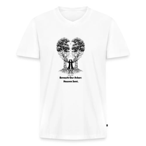 Angelic Guardian T-Shirt, Mug - Men's Premium Organic V-Neck T-Shirt