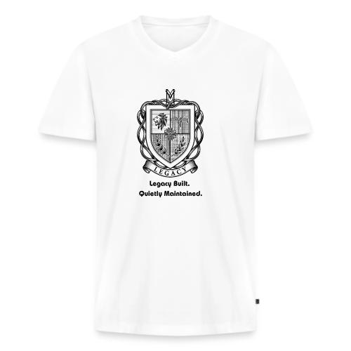 Quiet Luxury T-Shirt, Sweatshirt, & Poster - Men's Premium Organic V-Neck T-Shirt