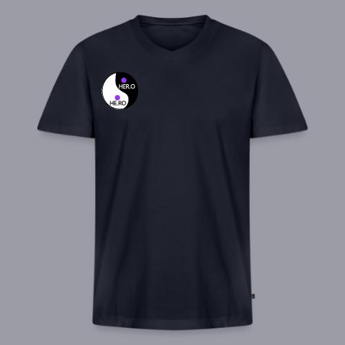 HE.RO / HER.O - Men's V-Neck T-Shirt by Bella + Canvas