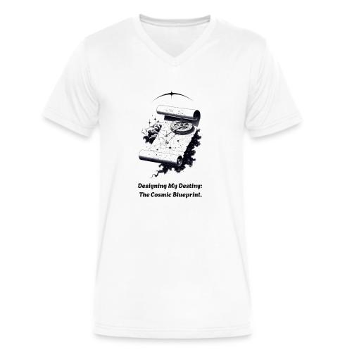 Cosmic Blueprint T-Shirt - Men's V-Neck T-Shirt by Bella + Canvas