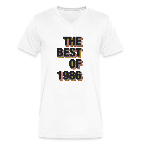 The Best Of 1986 - Men's V-Neck T-Shirt by Canvas