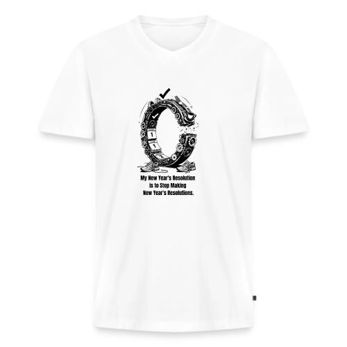 The Resolution Loop - Sarcastic New Year's T-Shirt - Men's Premium Organic V-Neck T-Shirt