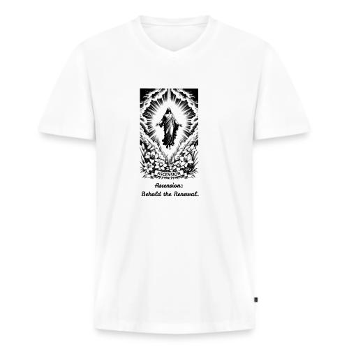 Christian T-Shirt, Poster, & Mug - Men's Premium Organic V-Neck T-Shirt