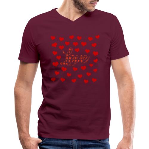 VALENTINES DAY GRAPHIC 3 - Men's V-Neck T-Shirt by Canvas