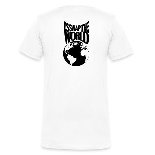 LS Swap the World (Front & Back) - Men's V-Neck T-Shirt by Bella + Canvas