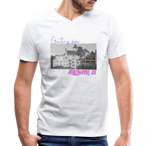 GREETINGS FROM HOLLYWOOD - Men's V-Neck T-Shirt by Canvas