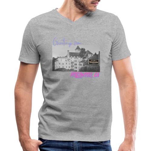 GREETINGS FROM HOLLYWOOD - Men's V-Neck T-Shirt by Canvas