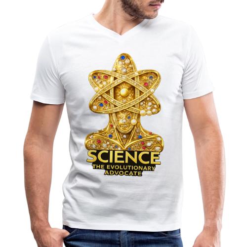 Science the Evolutionary Advocate - Men's Premium Organic V-Neck T-Shirt