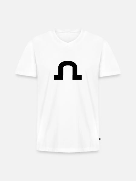 Soling sailing class - Men's Premium Organic V-Neck T-Shirt - white