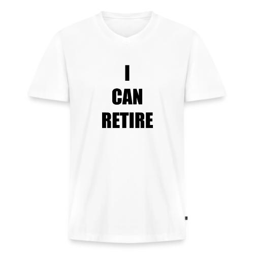 retire - Men's Premium Organic V-Neck T-Shirt
