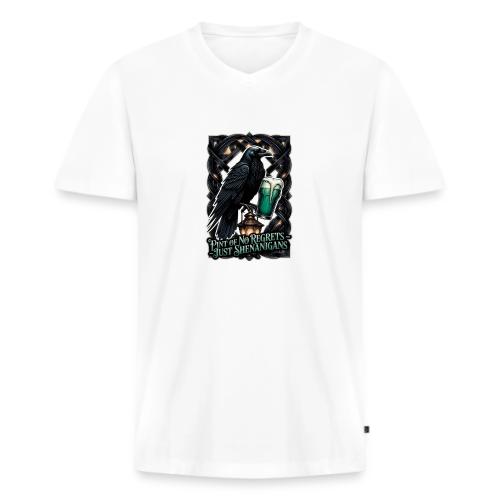 Sarcastic Raven Shenanigans Tee - Men's Premium Organic V-Neck T-Shirt