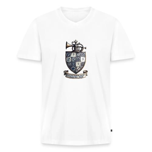Selective Hearing Expert Crest T Shirt - Men's Premium Organic V-Neck T-Shirt