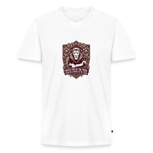Protector of the Pride T Shirt, Sarcastic Dad Gif - Men's Premium Organic V-Neck T-Shirt