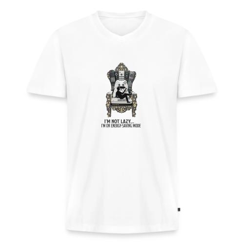 Remote Throne Procrastinator T Shirt, Dad Gift - Men's Premium Organic V-Neck T-Shirt
