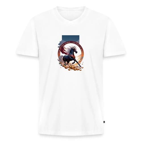Year of the Horse Dawn T Shirt,Lunar New Year Gift - Men's Premium Organic V-Neck T-Shirt
