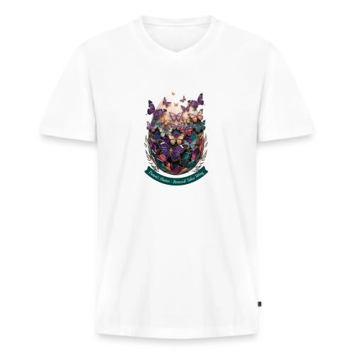 Easter Dawn's Flutter Butterfly T Shirt, Gift - Men's Premium Organic V-Neck T-Shirt