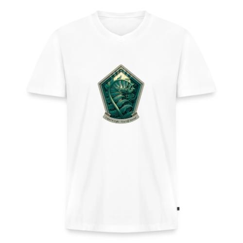 Easter Unfurl in Light Fern T Shirt, Spring Gift - Men's Premium Organic V-Neck T-Shirt