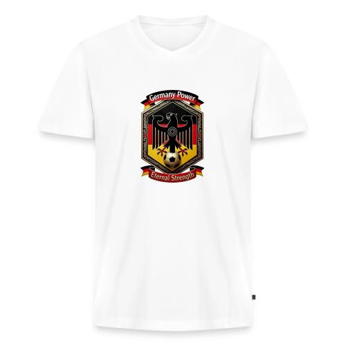 Germany Eagle Power T-Shirt, Flag Pride Gift - Men's Premium Organic V-Neck T-Shirt