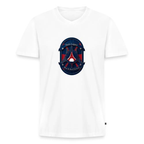 Paris Pride Heritage T Shirt, Soccer Fan Gift - Men's Premium Organic V-Neck T-Shirt