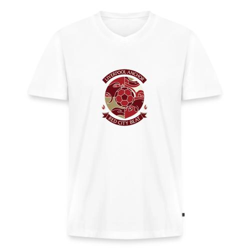 Liverpool Anchor T Shirt, Soccer City Pride Gift - Men's Premium Organic V-Neck T-Shirt
