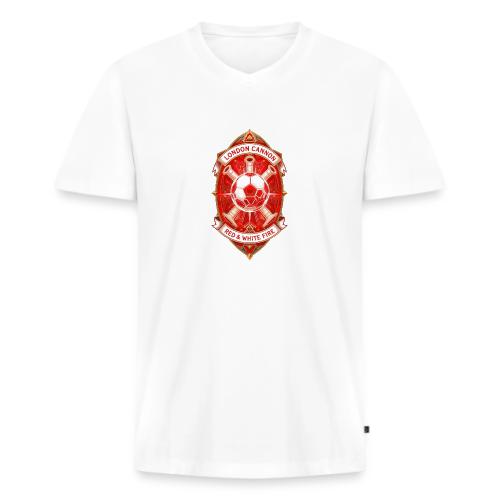 Red London Cannon T Shirt,Football City Pride Gift - Men's Premium Organic V-Neck T-Shirt