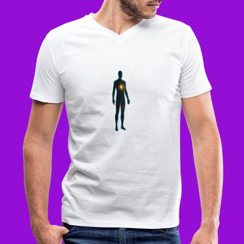 Glowing Chest Personl - Men's Premium Organic V-Neck T-Shirt