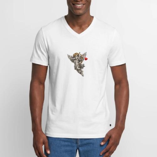 Metallic Cupid - Men's Premium Organic V-Neck T-Shirt