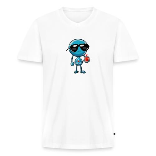 Smoon_I love Mrs S_Blue - Men's Premium Organic V-Neck T-Shirt