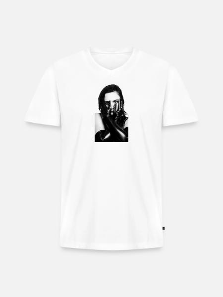 The siren - Men's Premium Organic V-Neck T-Shirt - white