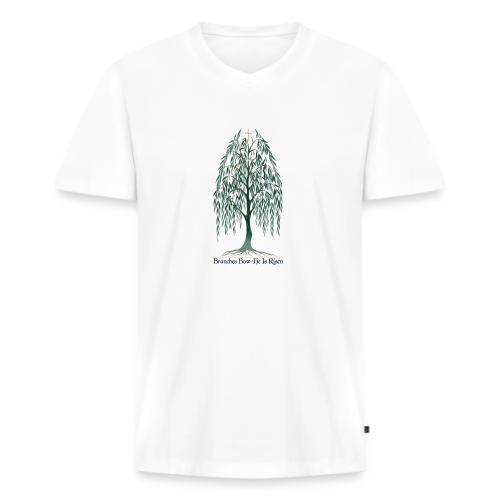 Easter Branches Bow Willow T Shirt, Easter Gift - Men's Premium Organic V-Neck T-Shirt