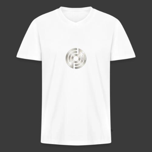 Open Musicians Collective Chrome Logo - Men's Premium Organic V-Neck T-Shirt