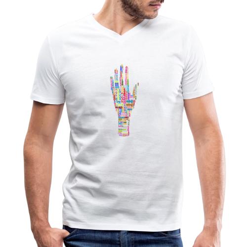 The Hand - Men's Premium Organic V-Neck T-Shirt