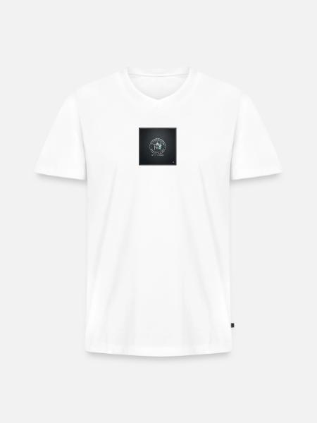 so-fresh-so-clean-mens-football-tee - Men's Premium Organic V-Neck T-Shirt - white
