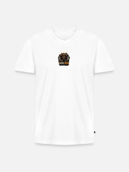 Grind Mode Warrior Hustle - Men's Premium Organic V-Neck T-Shirt - white