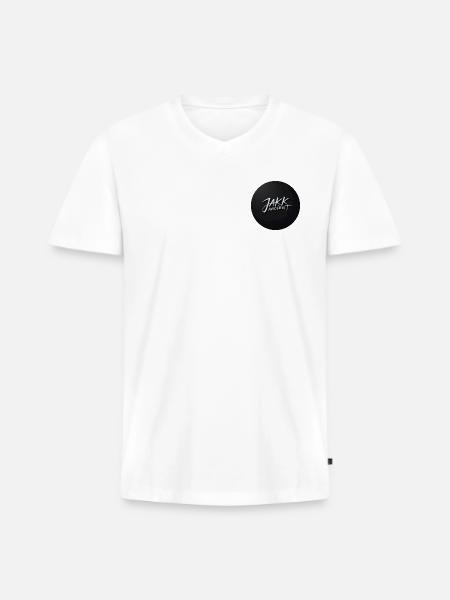 Jakk Ancient - Men's Premium Organic V-Neck T-Shirt - white
