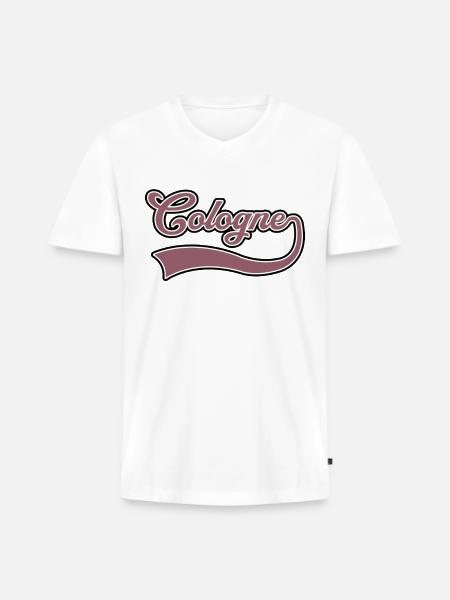 cologne germany - Men's Premium Organic V-Neck T-Shirt - white